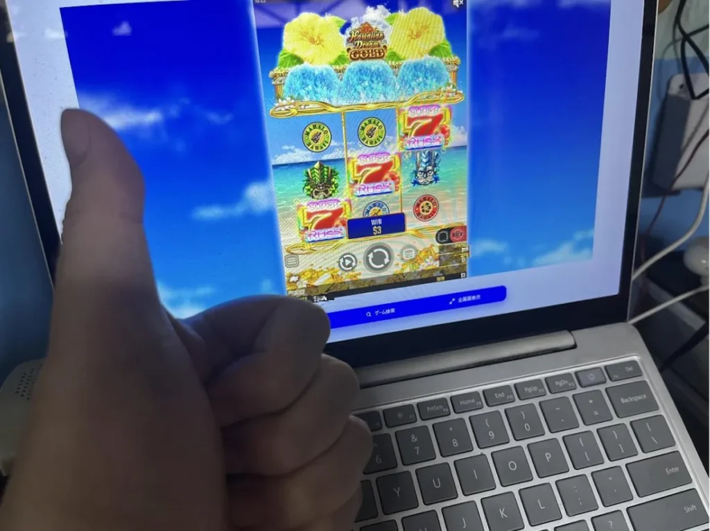 カジノシークレット入金不要ボーナス ハワイアンドリーム プレイ①