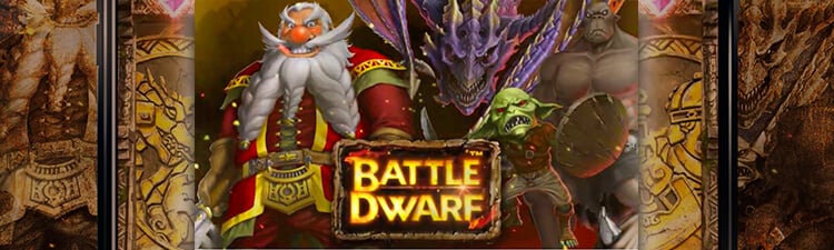 バトルドワーフ(Battle Dwarf)｜パチスロ風新作スロット バナー