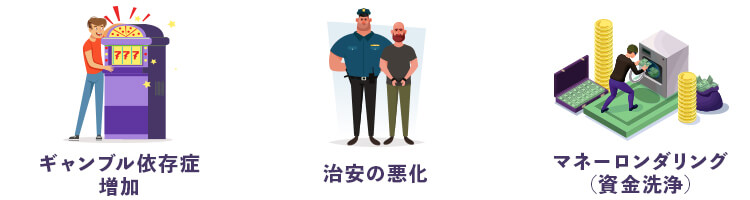 カジノ法案のデメリット