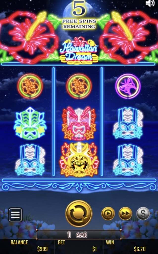 ハワイアンドリーム フリースピン