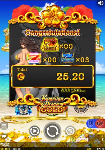 ハワイアンドリームゴールド 勝利