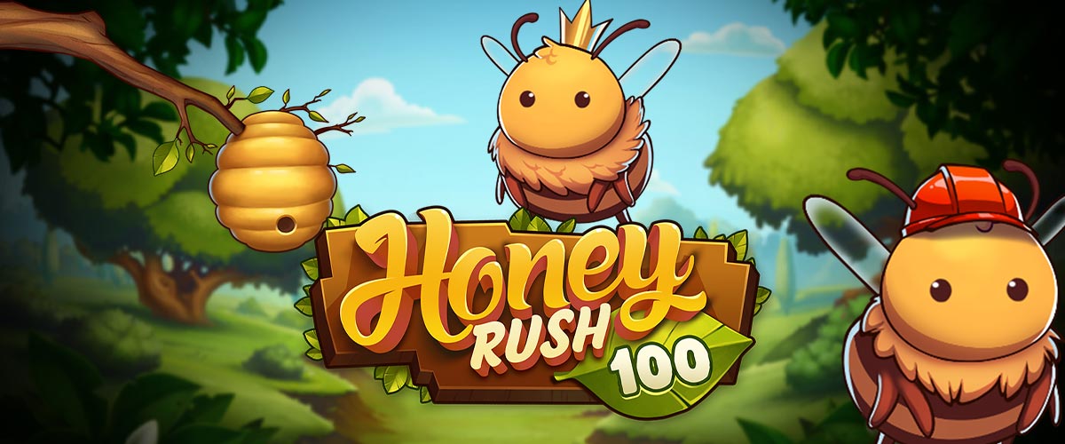 Honey Rush 100（ハニーラッシュ100）｜Play’n GO バナー