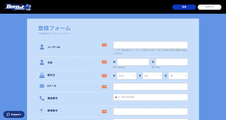 ライジン賭ける手順1