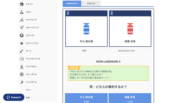 ライジンに賭ける手順3