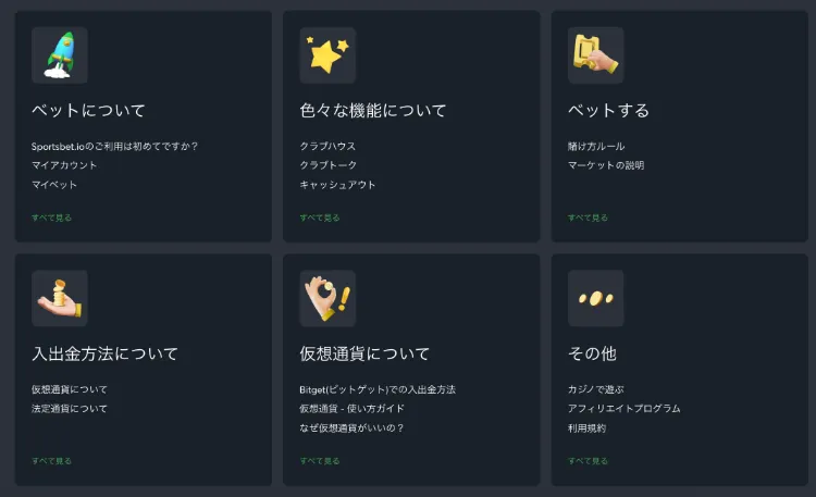 スポーツベットアイオーのサポートよくある質問