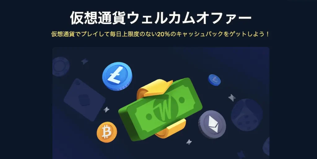 ウィンズカジノ ウェルカムオファー