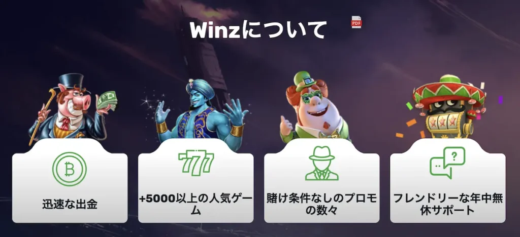 ウィンズカジノ 特徴