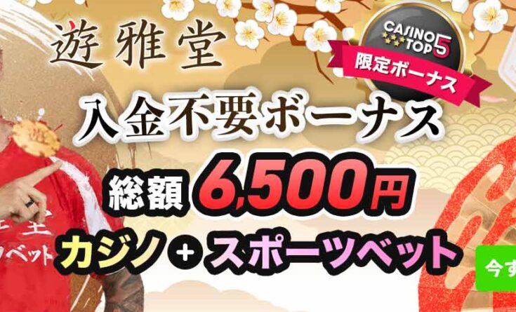 遊雅堂 入金不要ボーナスバナー 6500円　フェルナンド・トーレス